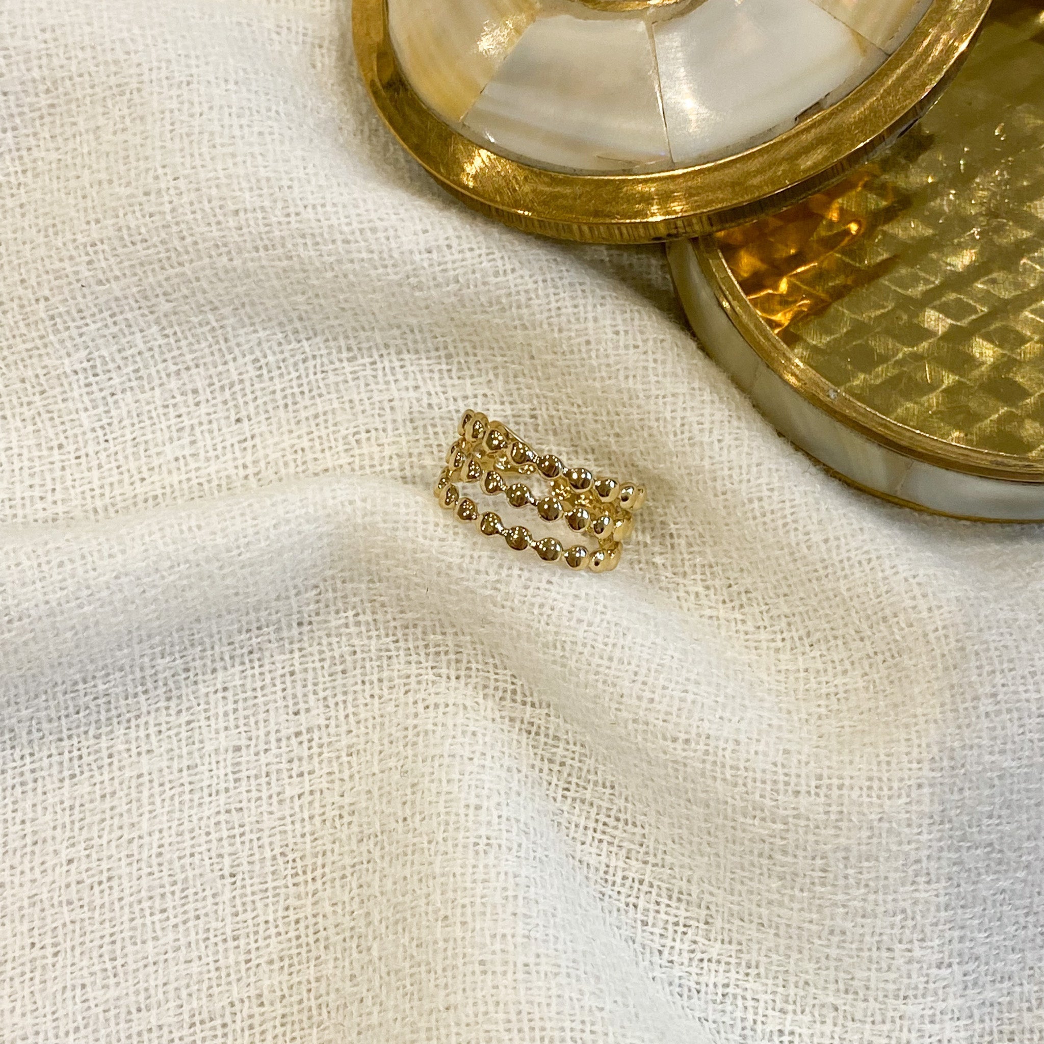 Bague Jora doré-Lany-bijoux