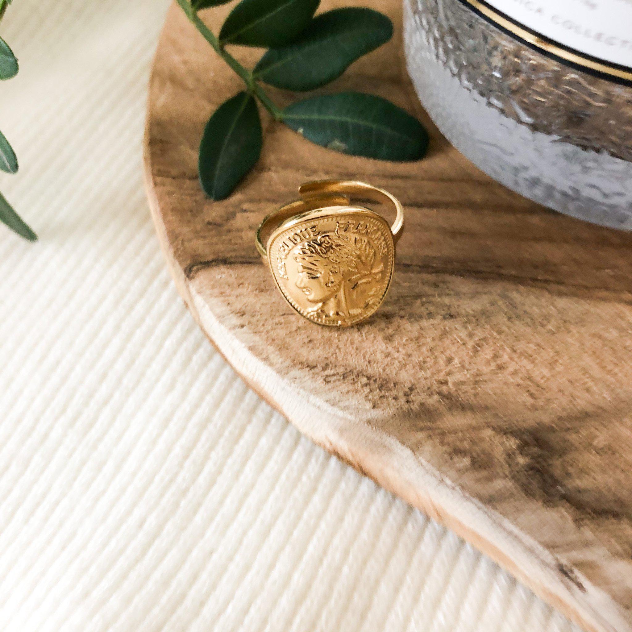 Bague pièce de monnaie - Manon-bague-Lany-bijoux