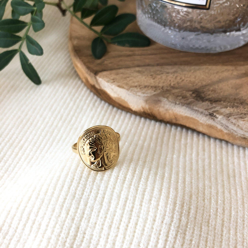 Bague pièce de monnaie - Manon-bague-Lany-bijoux