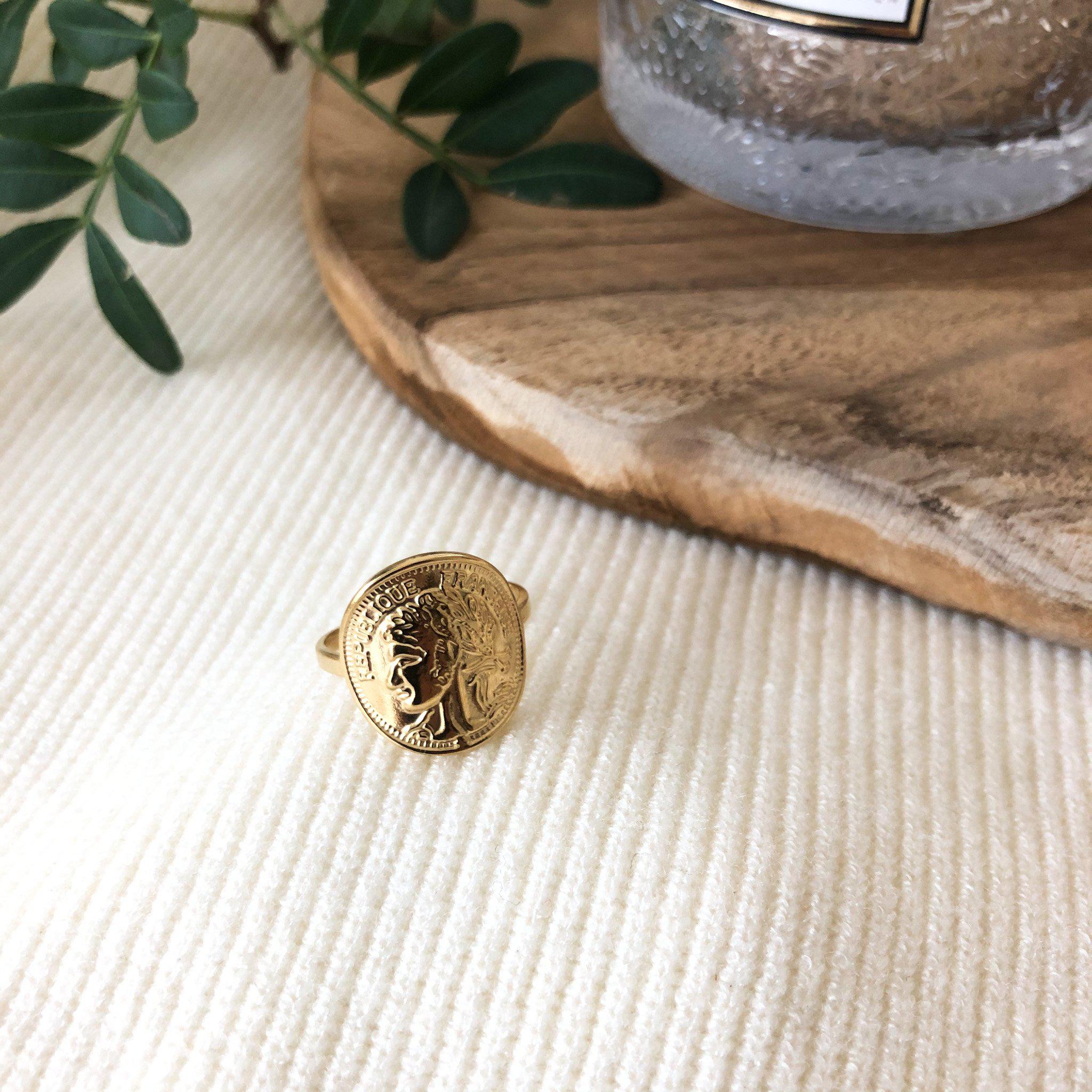 Bague pièce de monnaie - Manon-bague-Lany-bijoux