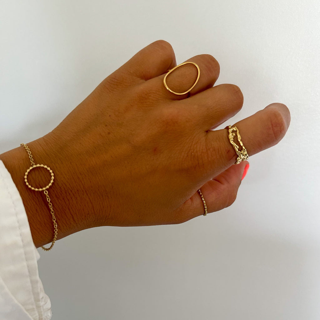 Bague  Polie dorée - Lany-bijoux