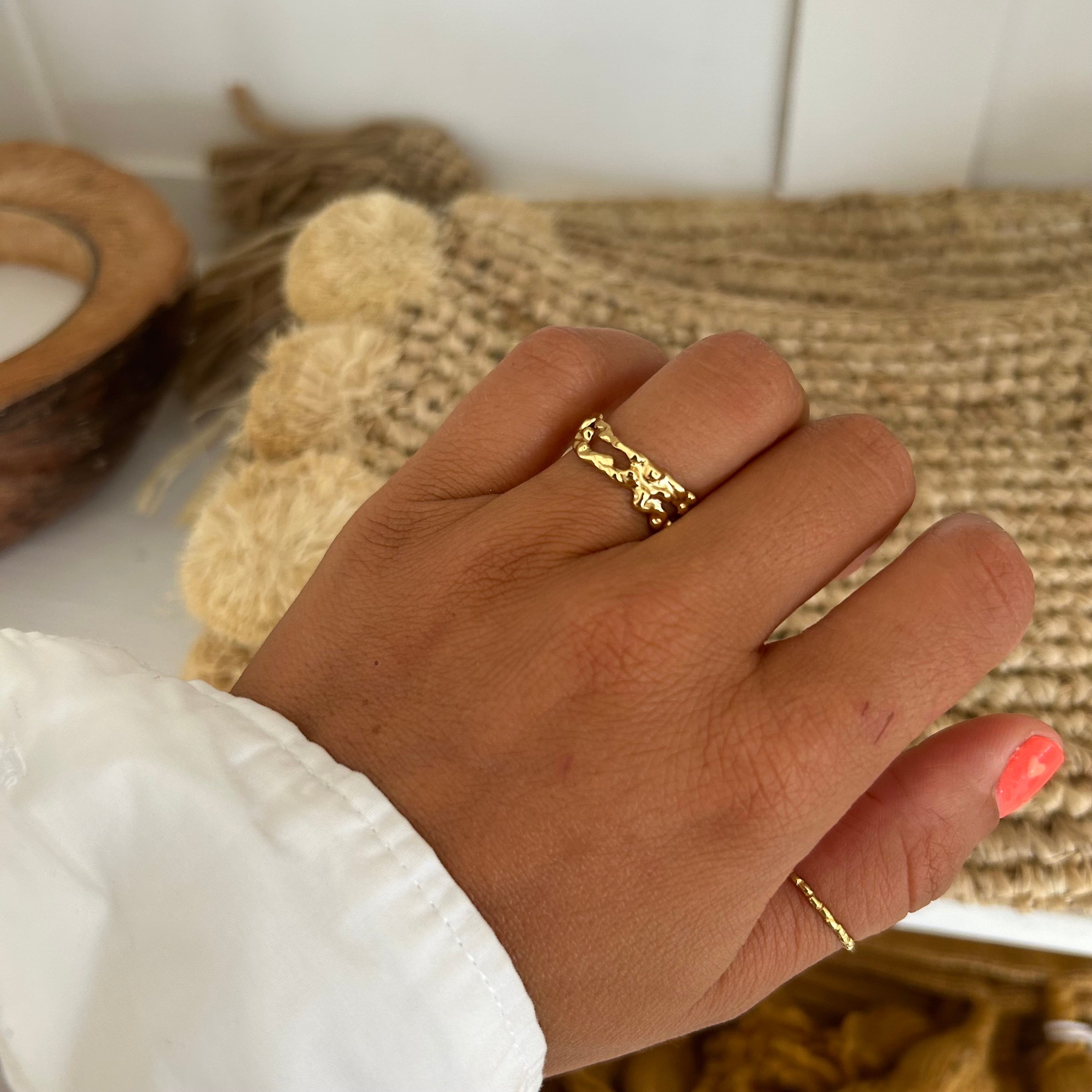 Bague Sidonie dorée - Lany-bijoux