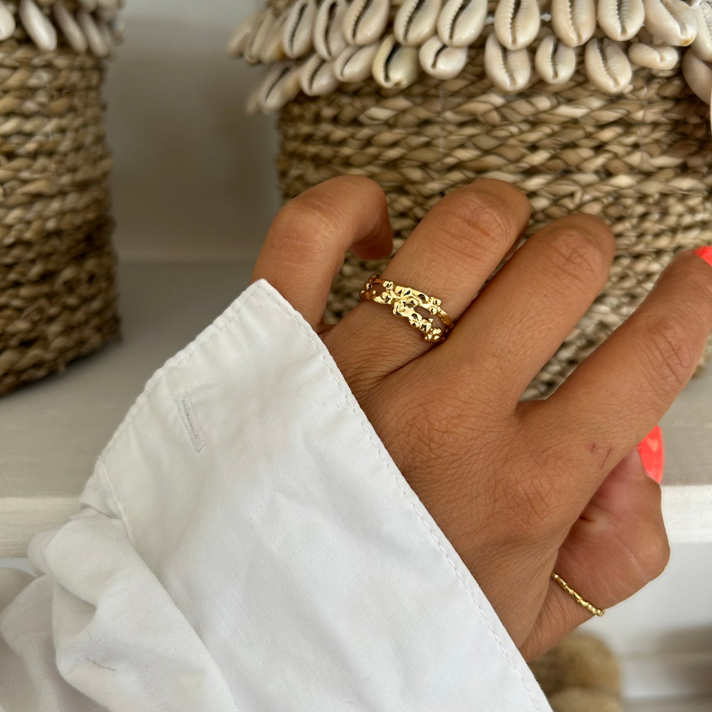 Bague Sidonie dorée - Lany-bijoux