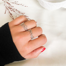 Charger l&#39;image dans la galerie, Bague amour argenté-Lany-bijoux
