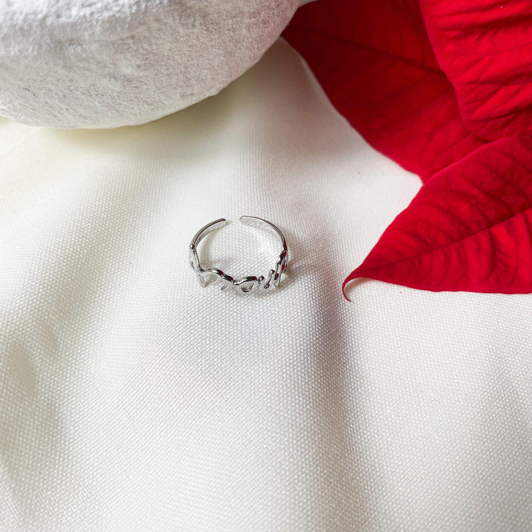 Bague amour argenté-Lany-bijoux