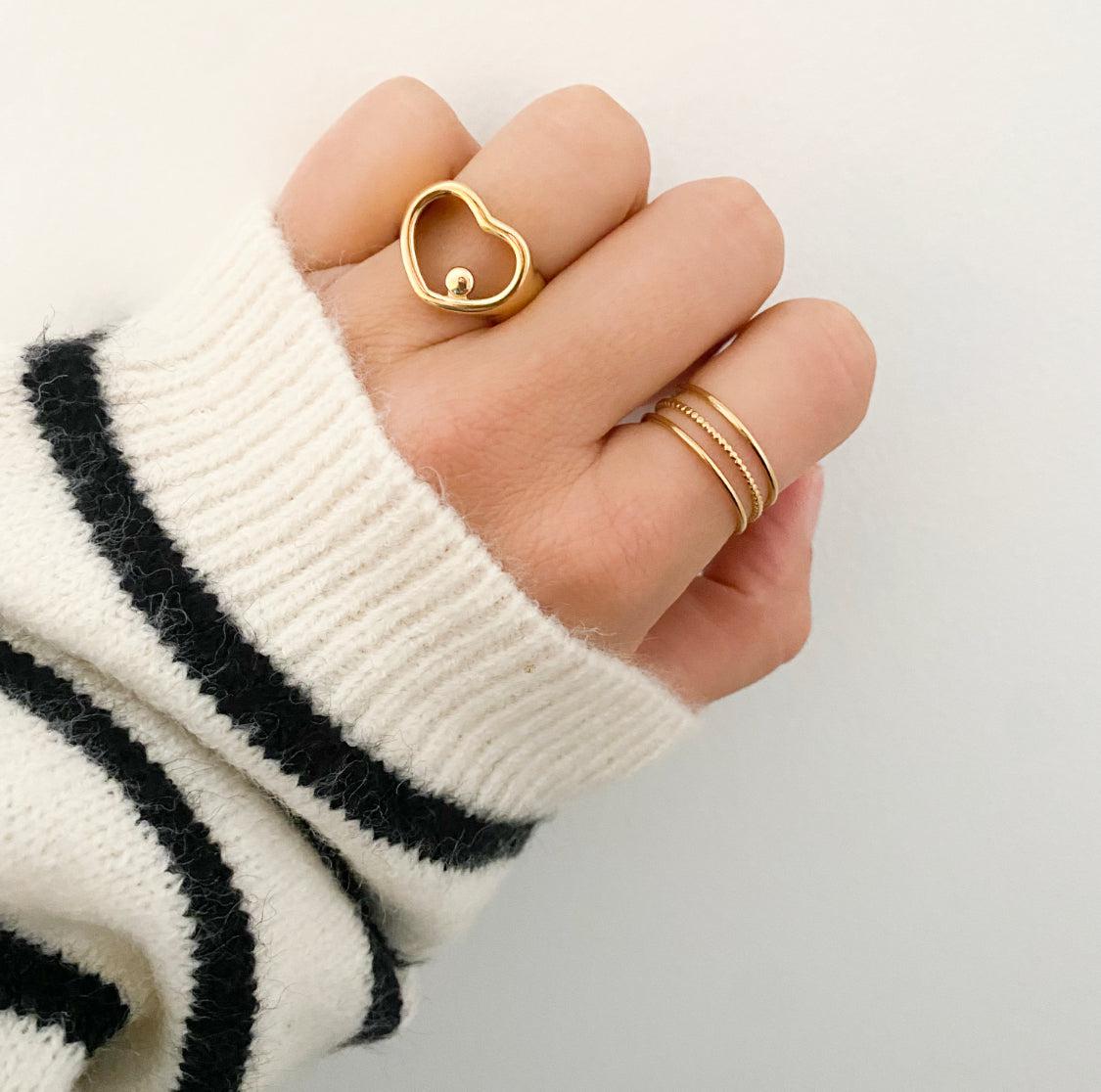 Bague coeur Hortense-bague-Lany-bijoux