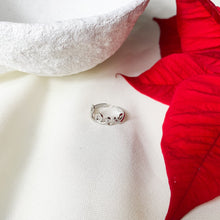 Charger l&#39;image dans la galerie, Bague love en acier inoxydable argenté - modèle ajustable.-Lany-bijoux

