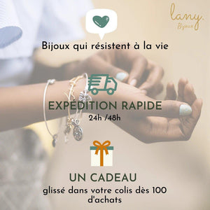 Bague moyenne double chaînes en acier inoxydable doré - modèle ajustable-bague-Lany-bijoux