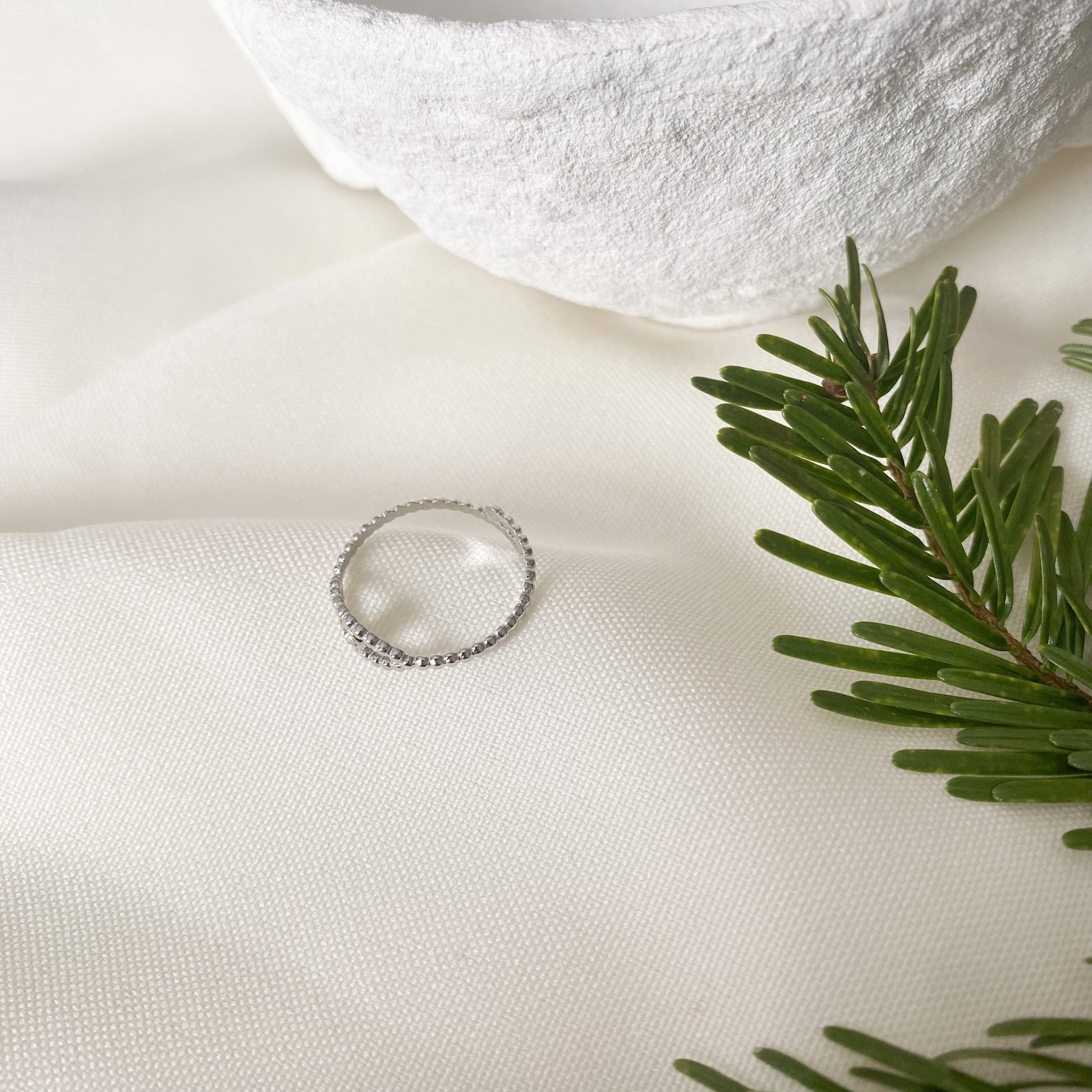 Bague oeil ajouré argenté-Lany-bijoux