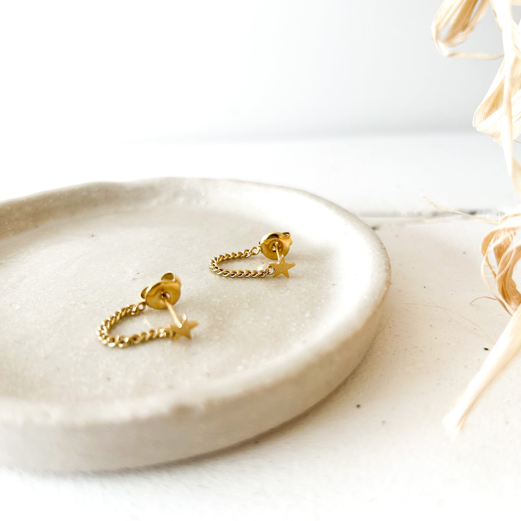 Boucles Juan dorées - Lany-bijoux