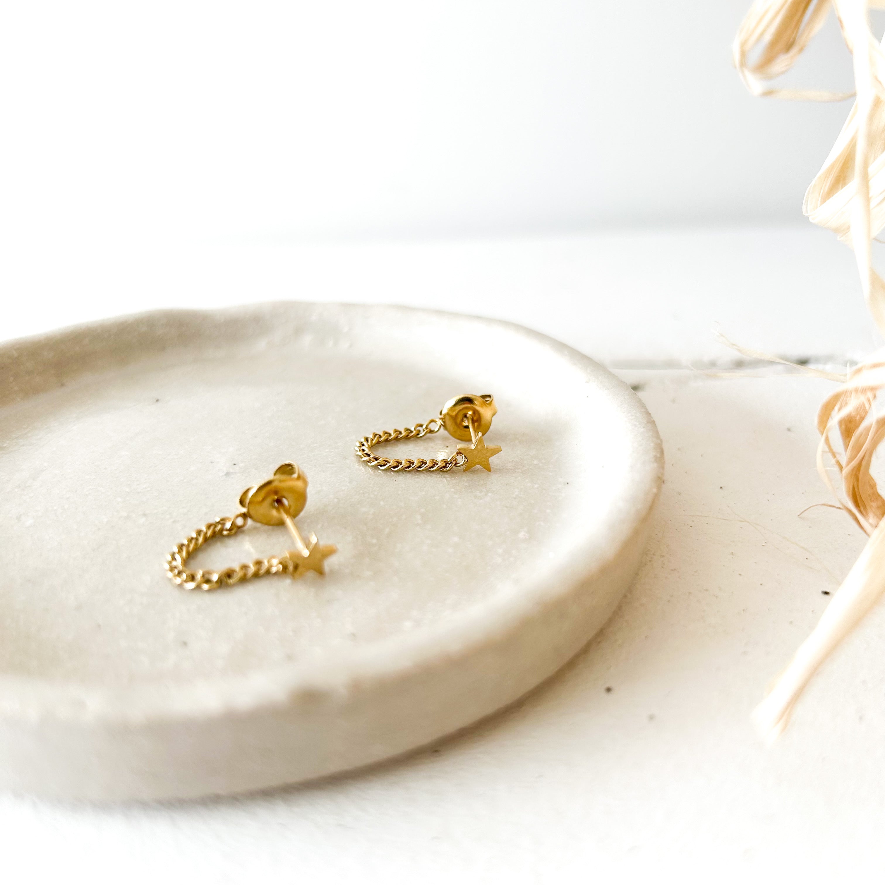 Boucles Juan dorées - Lany-bijoux