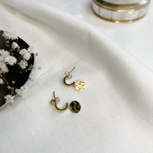 Charger l&#39;image dans la galerie, Boucles médailles Zoé-boucles d&#39;oreilles-Lany-bijoux
