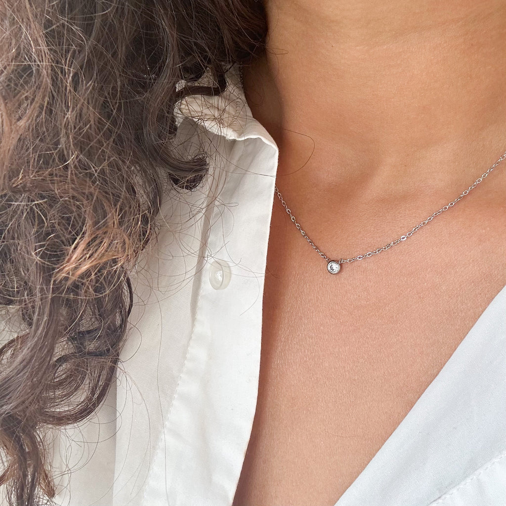 Collier Monoé argenté - Lany-bijoux