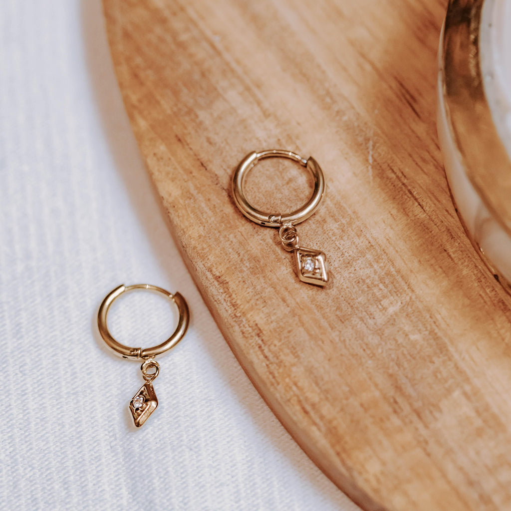 Mini créoles losange-Lany-bijoux