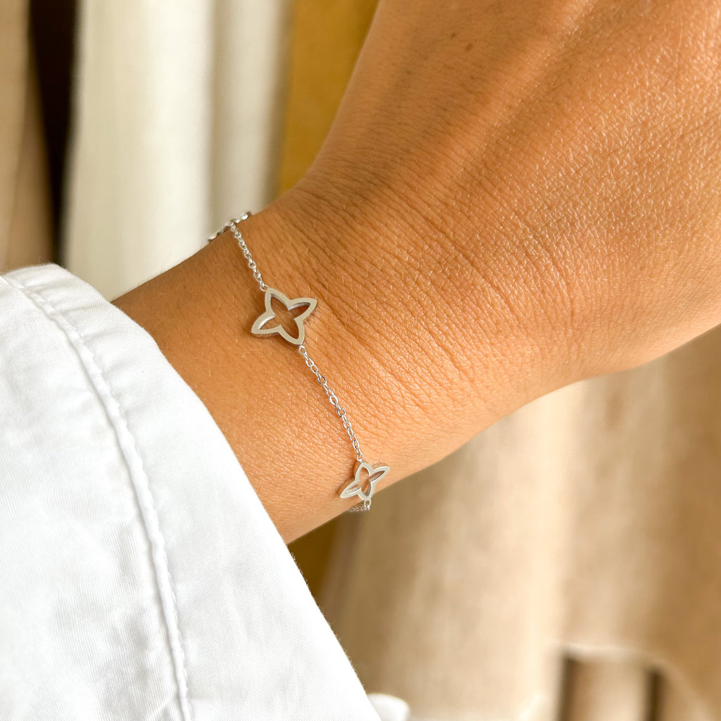 Bracelet Barbara en acier inoxydable argenté – Lany-bijoux