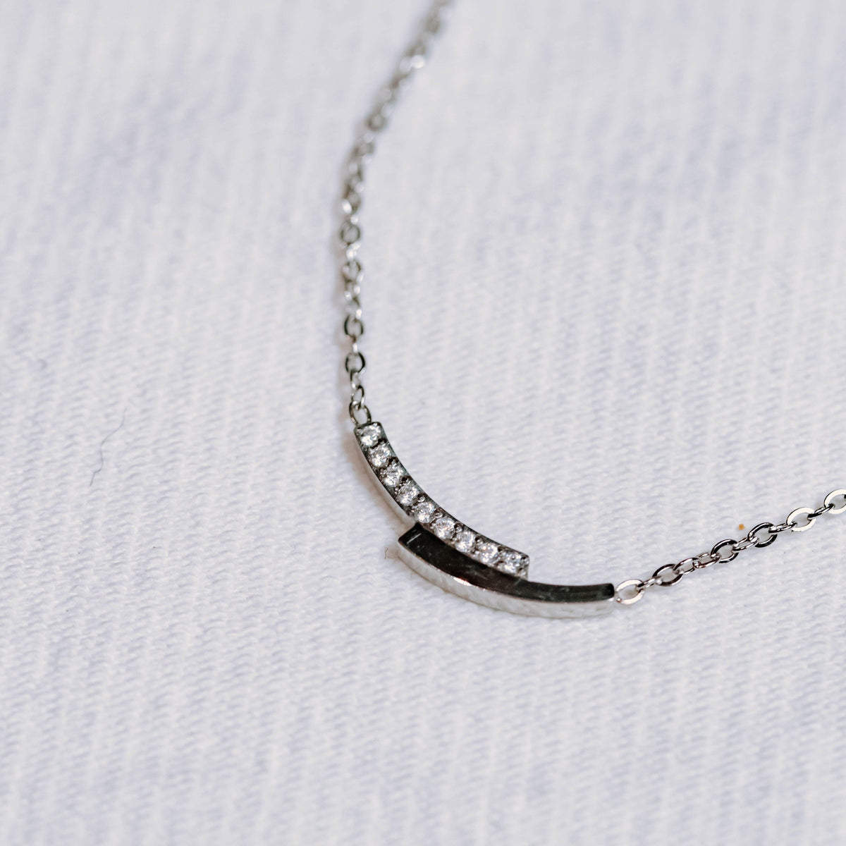 Collier Adal en acier inoxydable argenté – Lany-bijoux