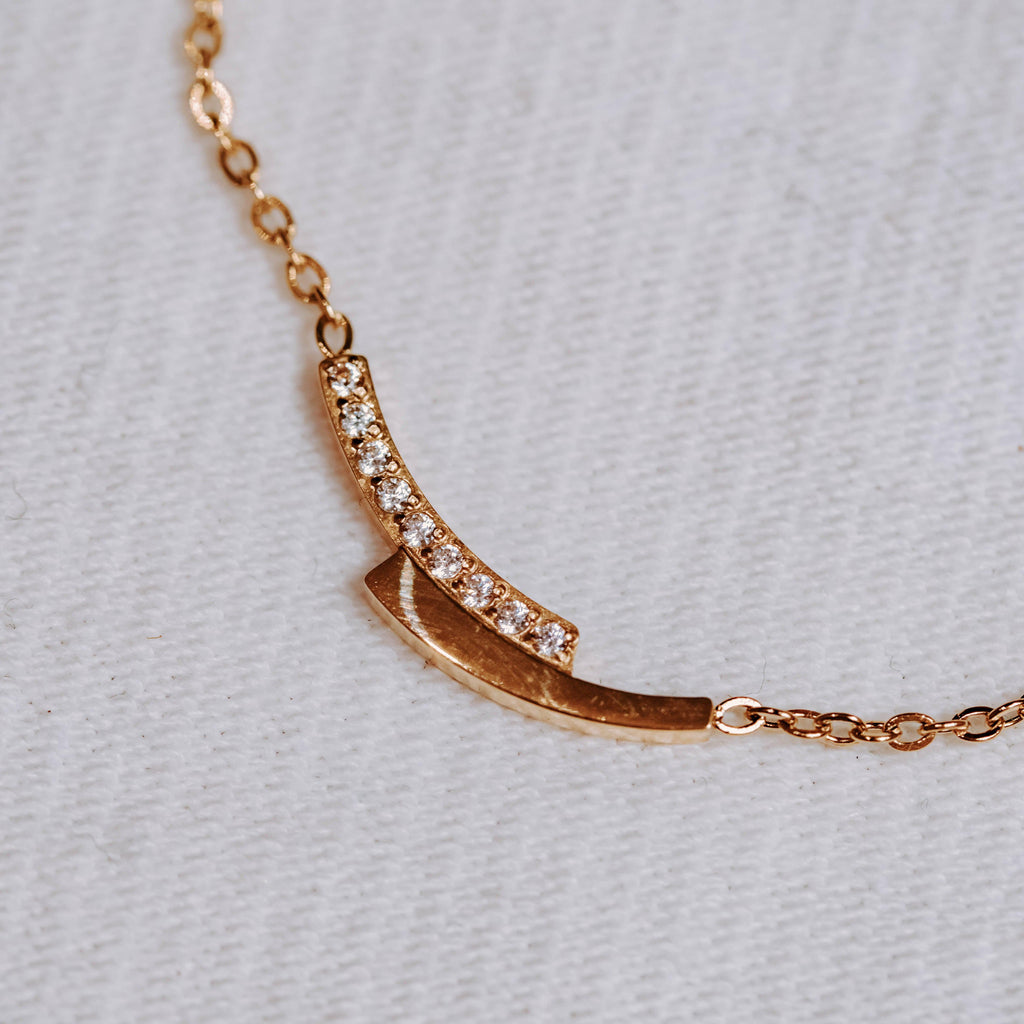 Collier Adal en acier inoxydable doré – Lany-bijoux