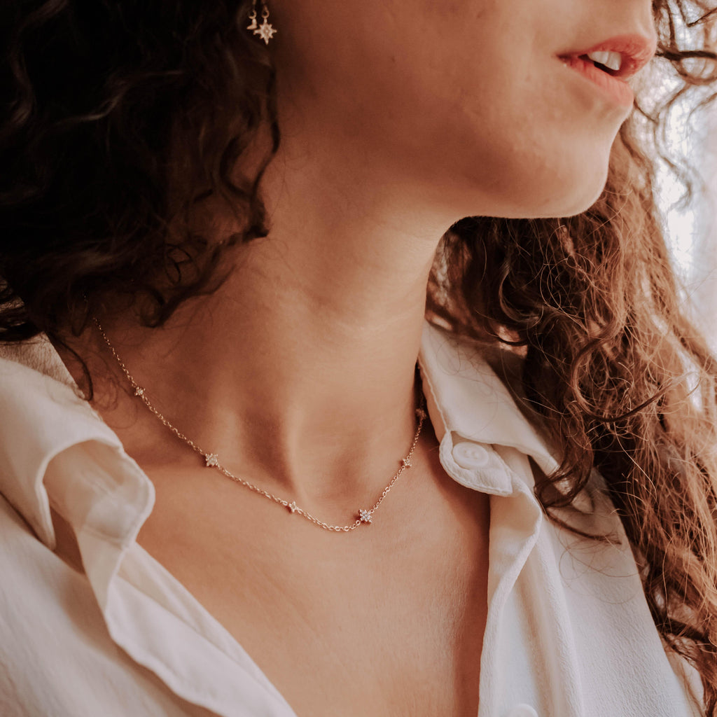 Collier Eleni en acier inoxydable doré – Lany-bijoux