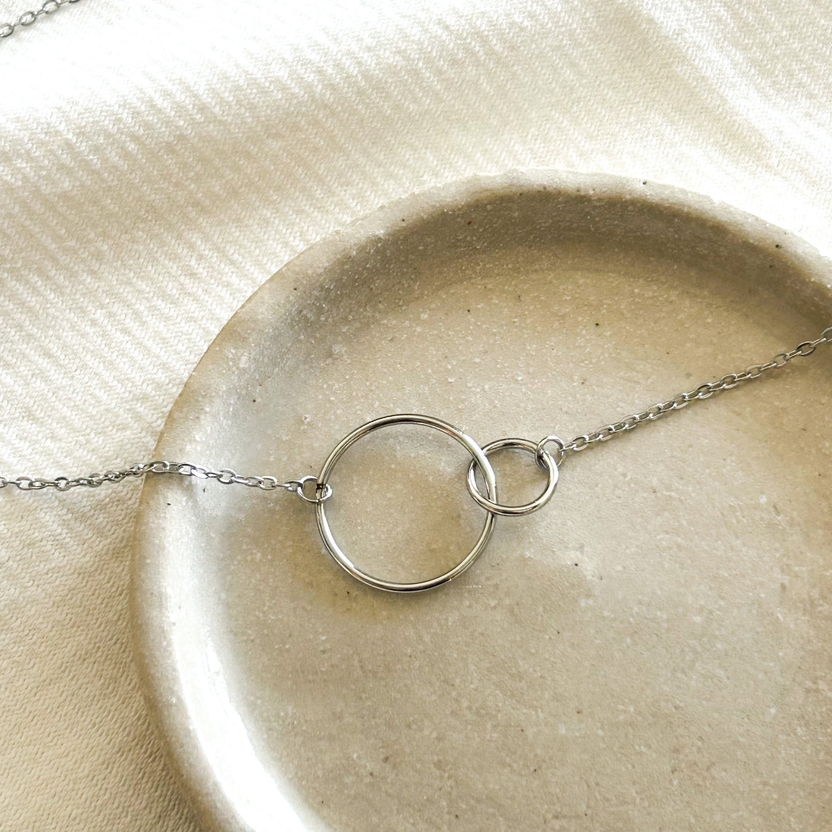 Collier Esmée en acier inoxydable argenté – Lany-bijoux