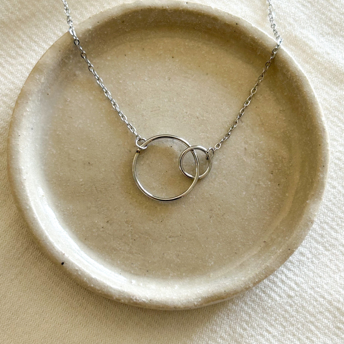 Collier Esmée en acier inoxydable argenté – Lany-bijoux