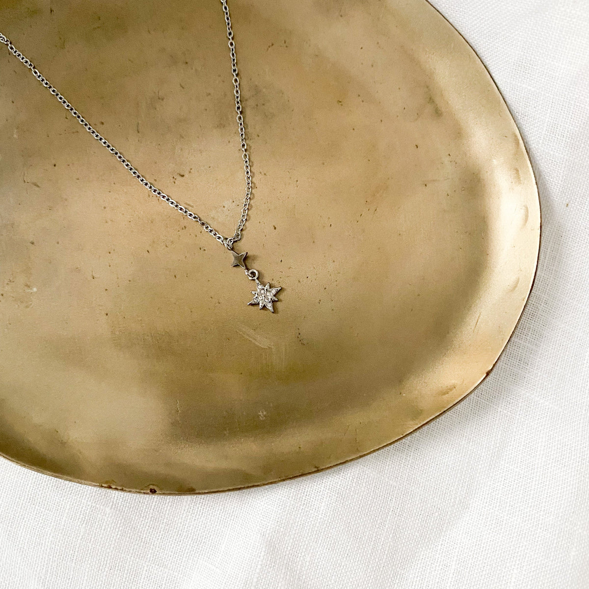 Collier étoile en acier inoxydable argenté – Lany-bijoux