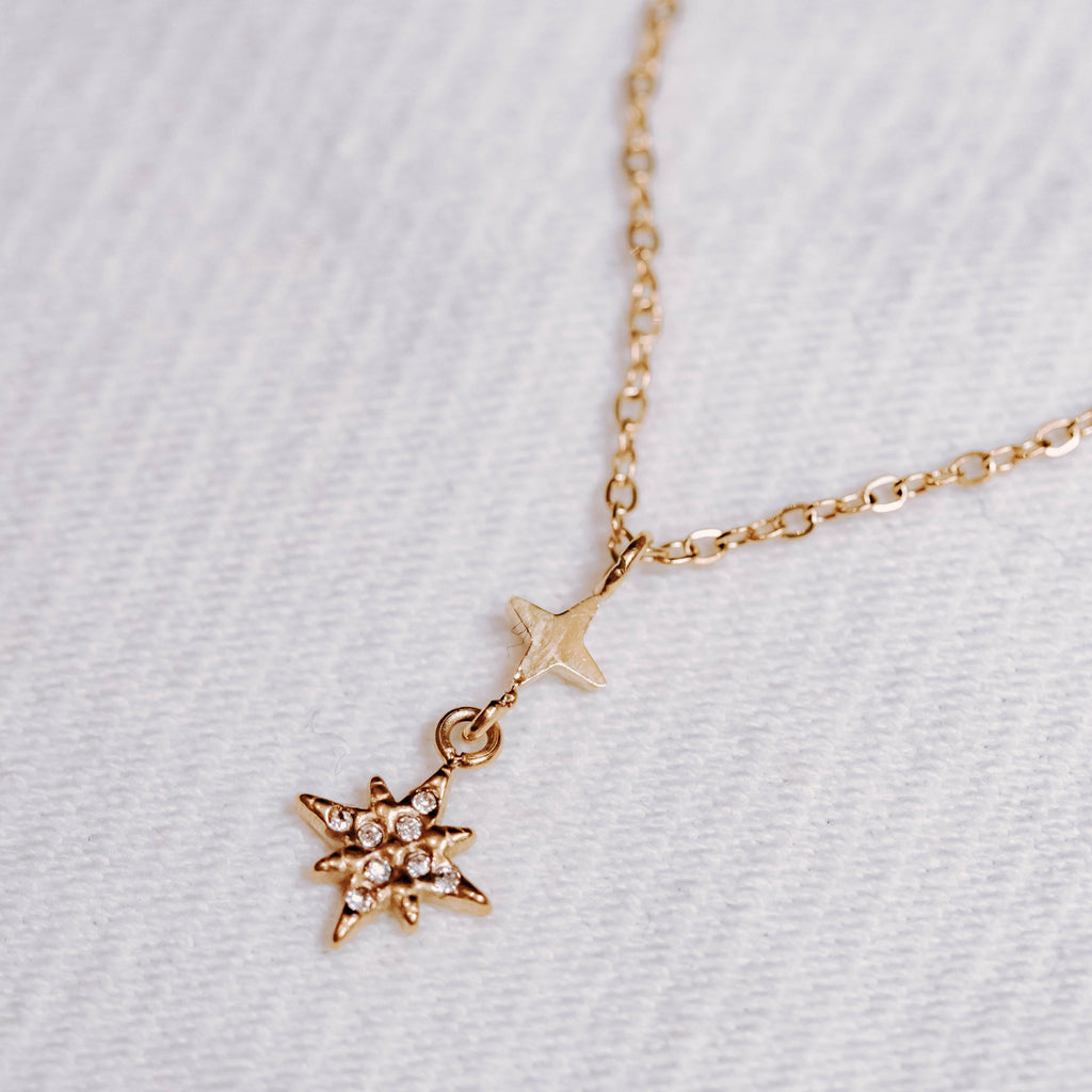 Collier étoile en acier inoxydable doré – Lany-bijoux