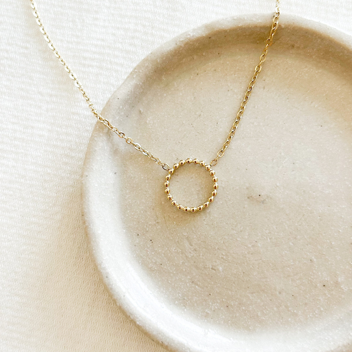 Collier Jona en acier inoxydable doré – Lany-bijoux