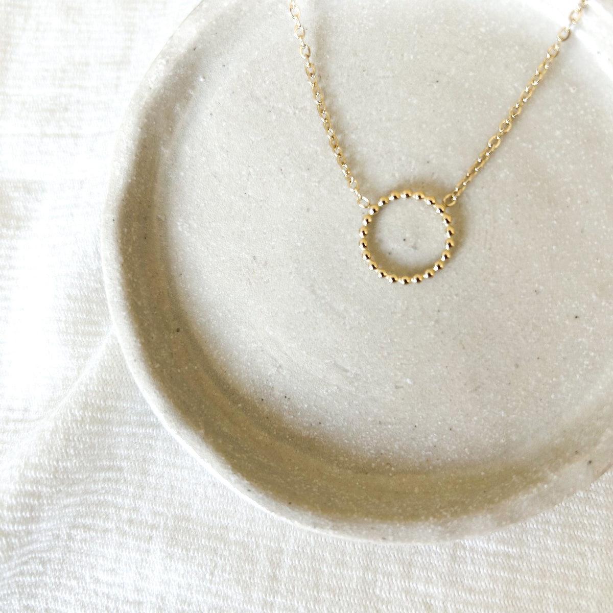 Collier Jona en acier inoxydable doré – Lany-bijoux
