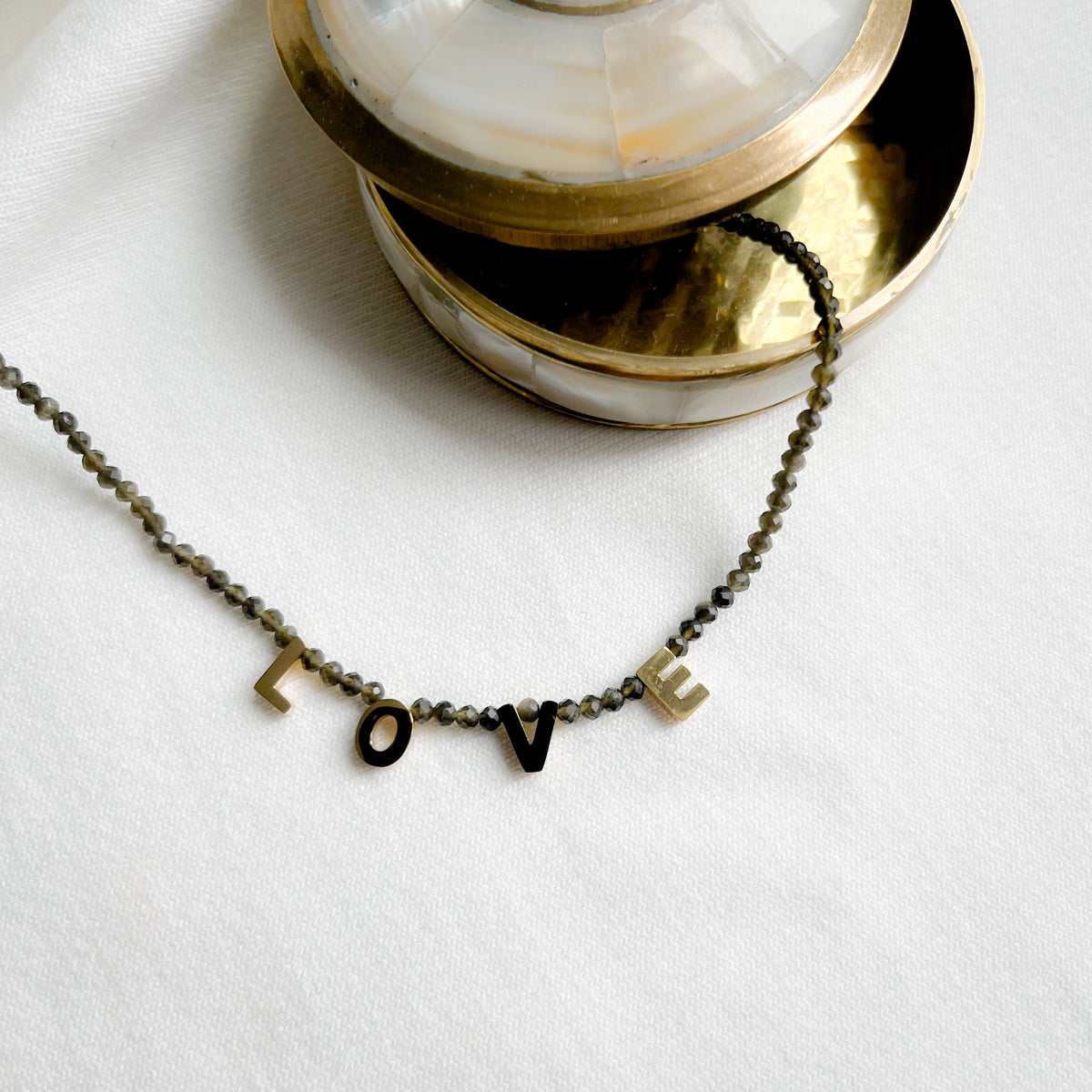 Collier Love en acier inoxydable – Lany-bijoux