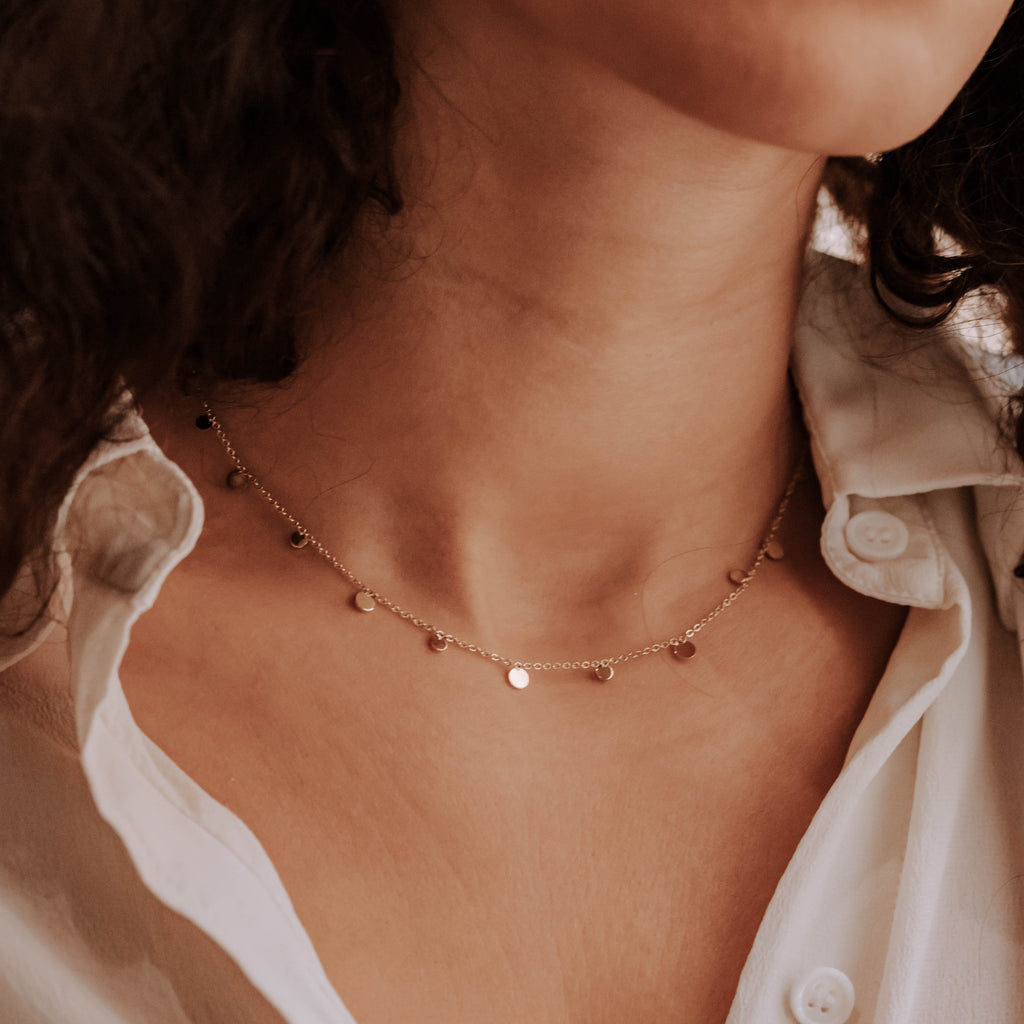 Collier Lyno en acier inoxydable argenté – Lany-bijoux