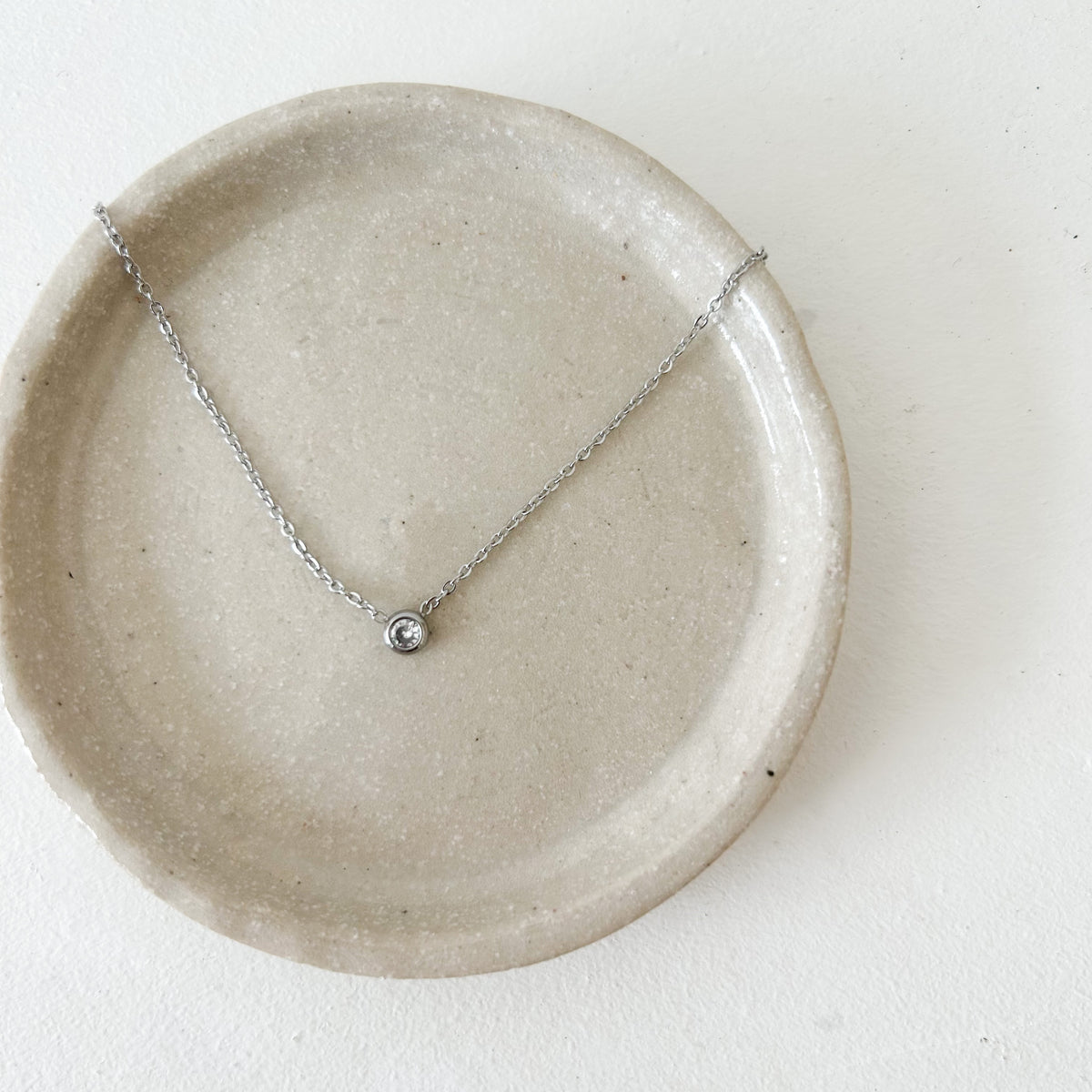 Collier Monoé en acier inoxydable argenté – Lany-bijoux