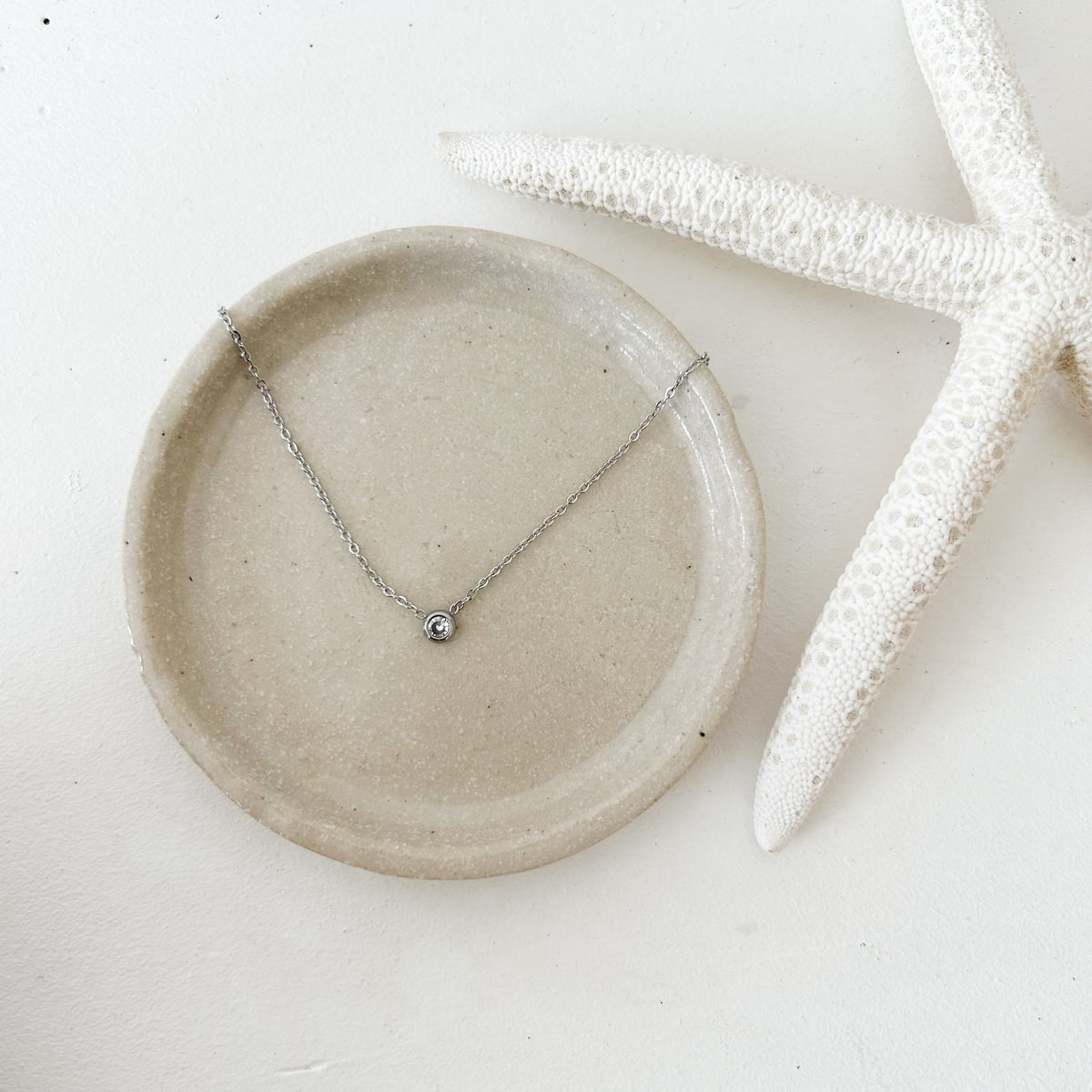 Collier Monoé en acier inoxydable argenté – Lany-bijoux