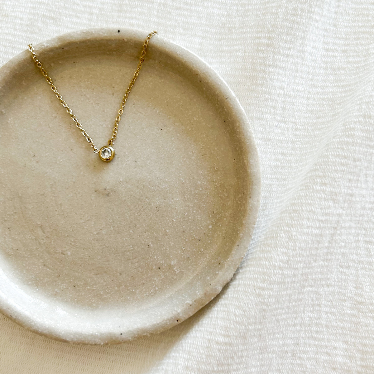 Collier Monoé en acier inoxydable doré – Lany-bijoux