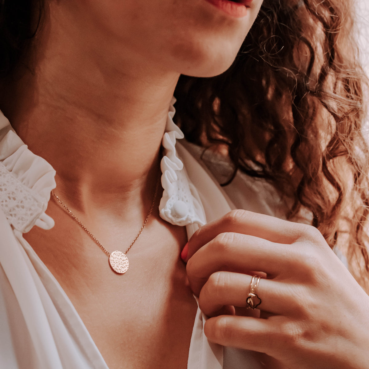 Collier Odina en acier inoxydable doré – Lany-bijoux