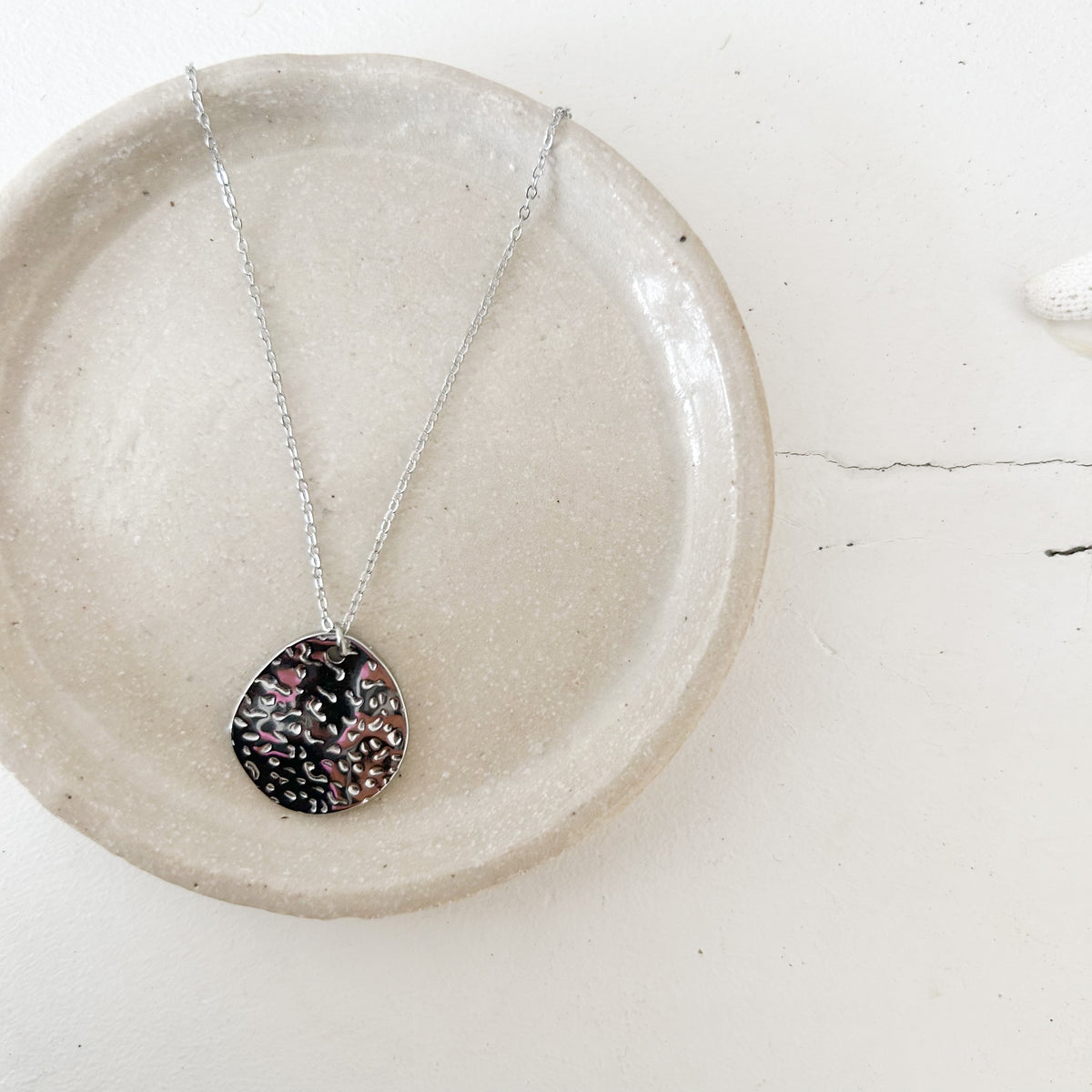 Collier Rapha en acier inoxydable argenté – Lany-bijoux