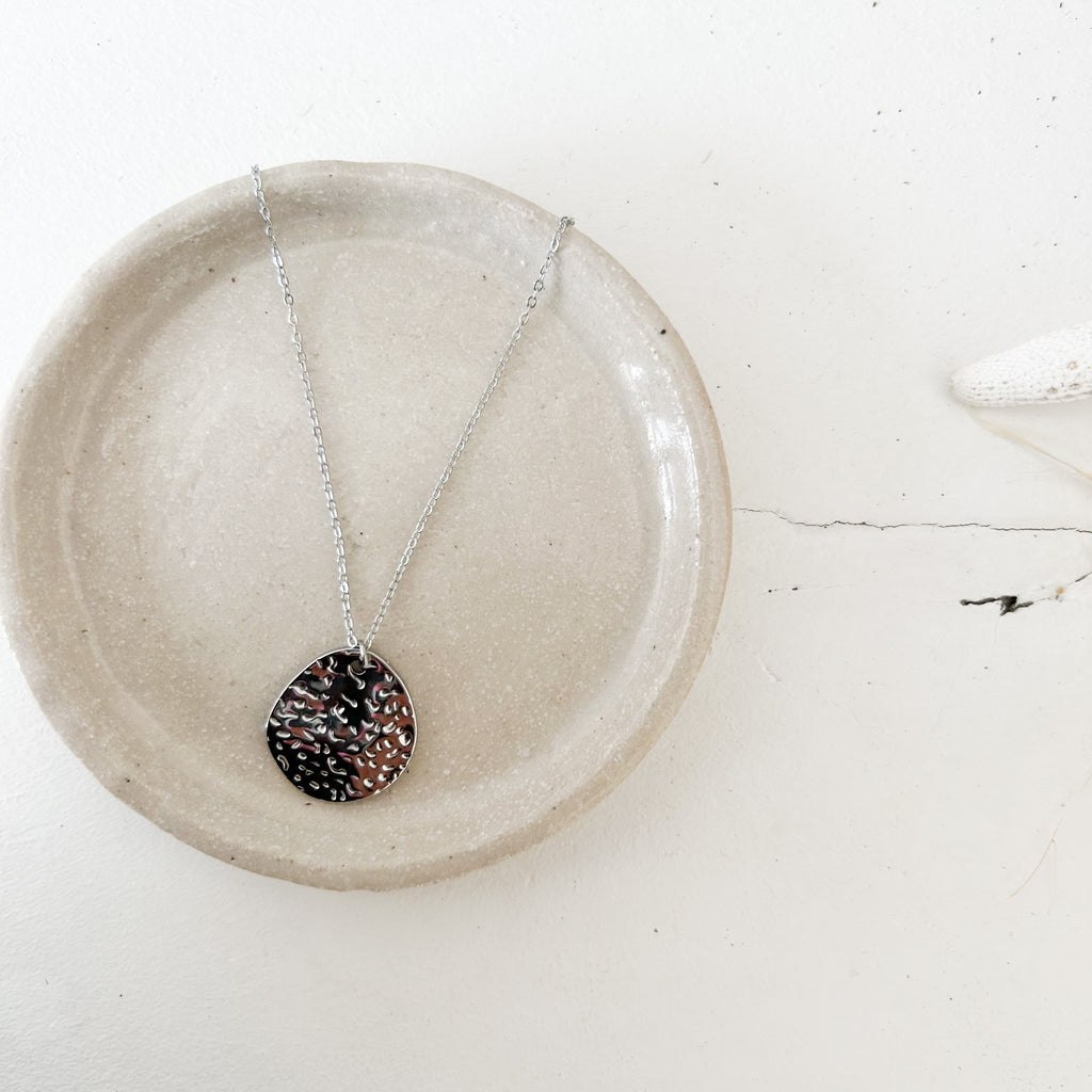 Collier Rapha en acier inoxydable argenté – Lany-bijoux