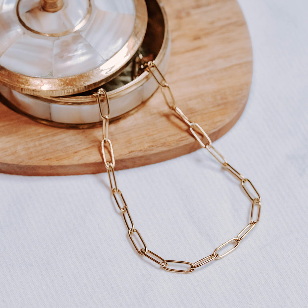 Collier Sula en acier inoxydable doré – Lany-bijoux