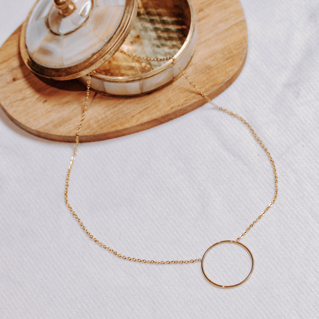 Collier Sylane en acier inoxydable doré – Lany-bijoux